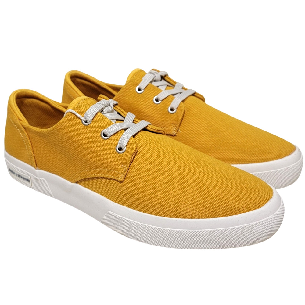 Sun + Stone Men Kiva Low Top Lace Up Sneakers Size US 9M Mustard Yellow